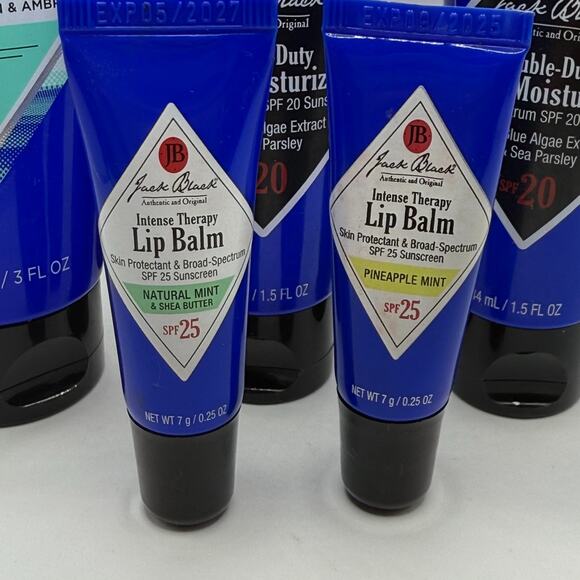 Jack Black 7pc Grooming Lot - Turbo Wash, Big Sir, Moisturizer, SPF Lip Balm Set - Picture 5 of 8
